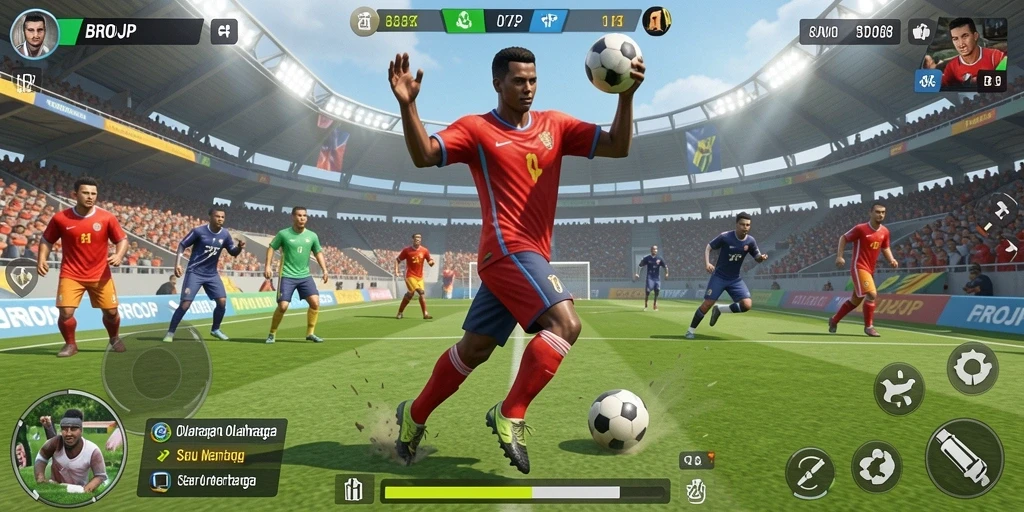 Tampilan menegangkan saat bertanding di BROJP dengan gameplay seru.