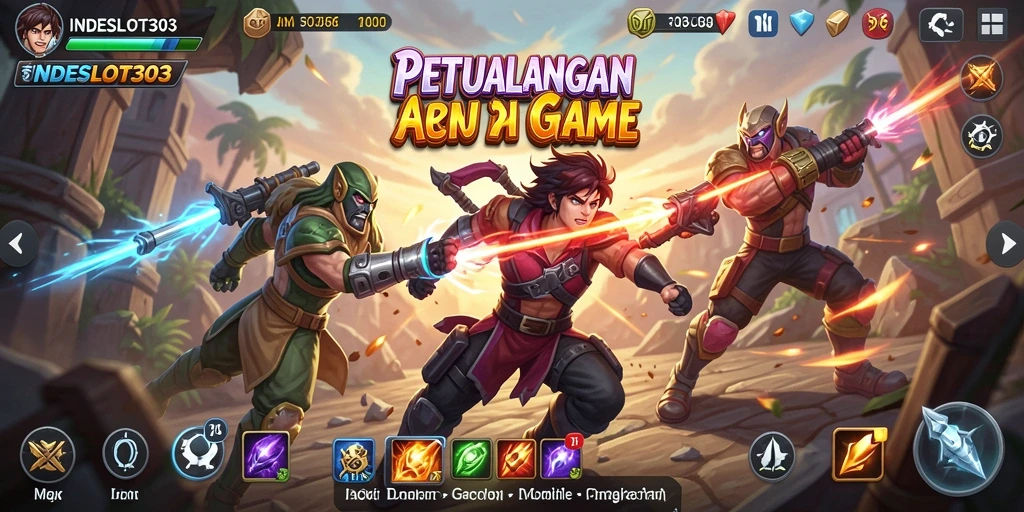Tampilan menarik dari gameplay aksi penuh ketegangan di INDESLOT303.