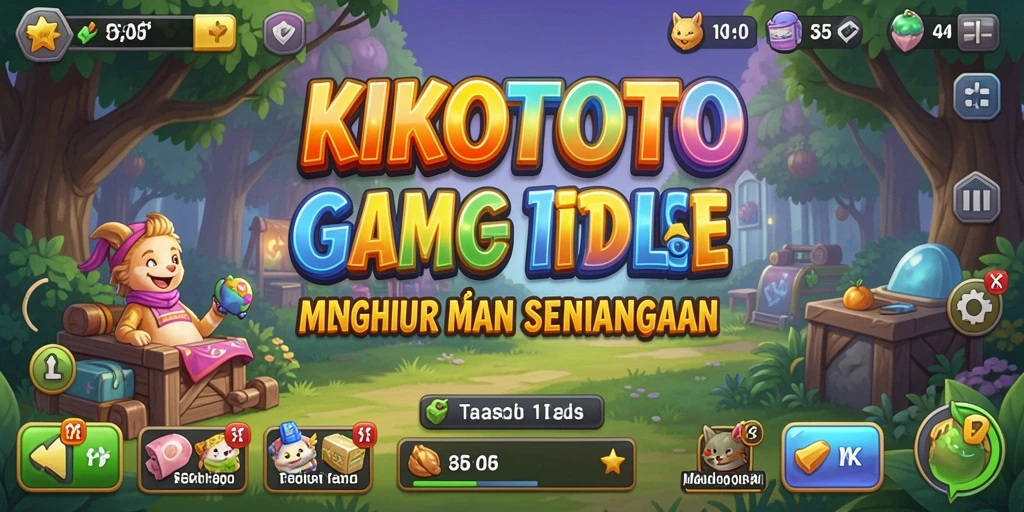 Tampilan gameplay KIKOTOTO yang menarik dan penuh warna.