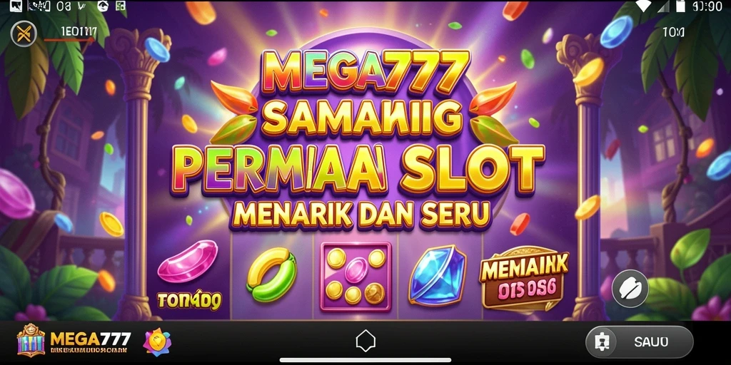 Menampilkan gameplay Slot yang menegangkan dan seru.