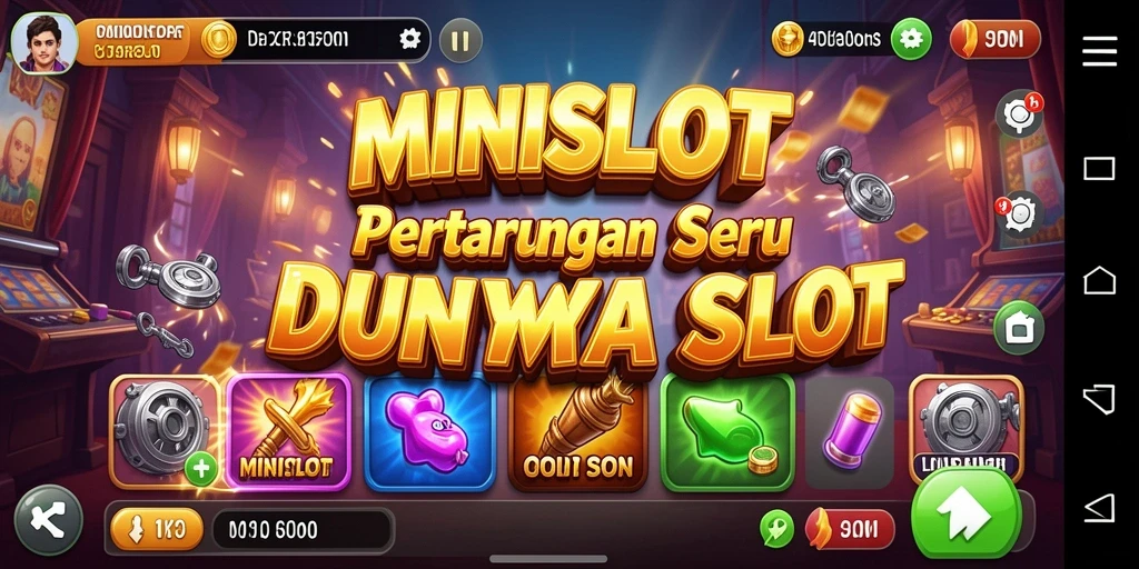 Gameplay seru MINISLOT menampilkan pertarungan yang intens dan grafis menawan.