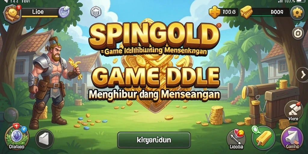 Tampilan gameplay SPINGOLD yang seru dan mengasyikkan.