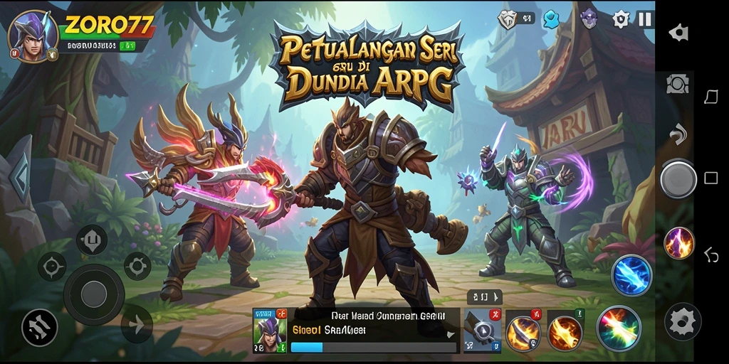 Tampilan gameplay ZORO77 yang menegangkan dan menarik.